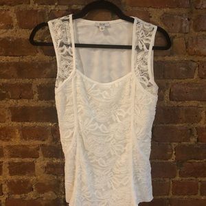 White lace tank from Cache